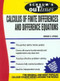 Schaum's Outline of Calculus of Finite Differences and Difference Equations by Murray R. Spiegel, 9780070602182