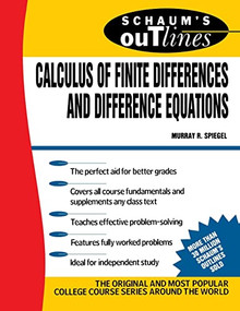 Schaum's Outline of Calculus of Finite Differences and Difference Equations by Murray R. Spiegel, 9780070602182