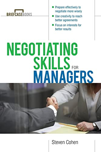 Negotiating Skills for Managers by Steven Cohen, 9780071387576