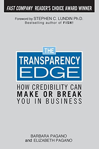 The Transparency Edge by Elizabeth Pagano, 9780071458849
