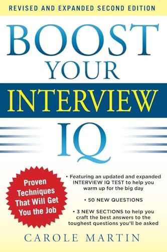 Boost Your Interview IQ 2/E by Carole Martin, 9780071797467