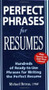 Perfect Phrases for Resumes by Michael Betrus, 9780071454056