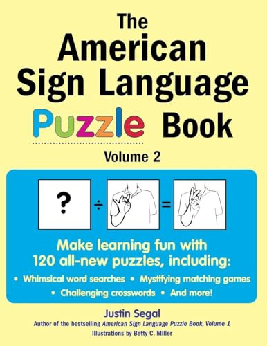 The American Sign Language Puzzle Book Volume 2 by Justin Segal, 9780071475952