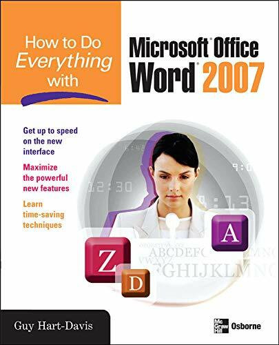 How to Do Everything with Microsoft Office Word 2007 by Guy Hart-Davis, 9780071490696