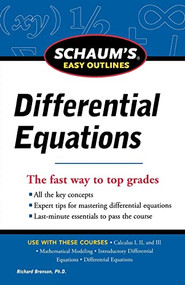 Schaum's Easy Outline of Differential Equations, Revised Edition by Richard Bronson, 9780071779814