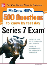 McGraw-Hill's 500 Series 7 Exam Questions to Know by Test Day by Esme E. Faerber, 9780071789783