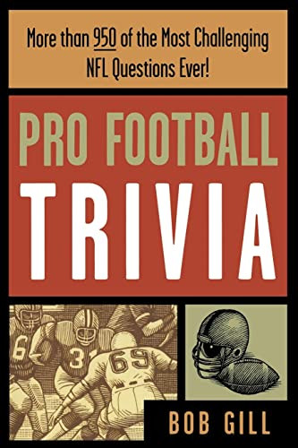 Pro Football Trivia by Bob Gill, 9781570282324