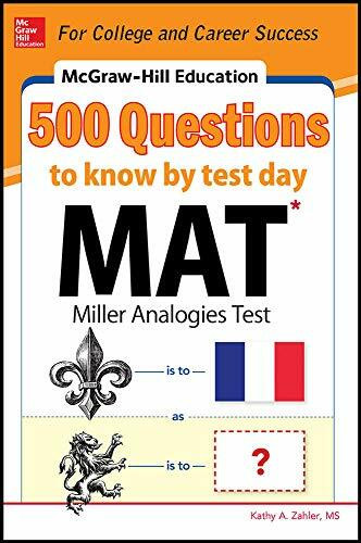 McGraw-Hill Education 500 MAT Questions to Know by Test Day by Kathy A. Zahler, 9780071832106