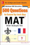 McGraw-Hill Education 500 MAT Questions to Know by Test Day by Kathy A. Zahler, 9780071832106
