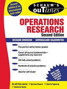 Schaum's Outline of Operations Research by Govindasami Naadimuthu, Richard Bronson, 9780070080201