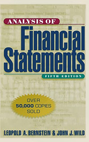 Analysis of Financial Statements by John J. Wild, Leopold Bernstein, 9780070945043