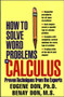 How to Solve Word Problems in Calculus by Eugene Don, Benay Don, 9780071358972