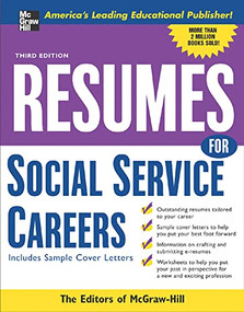Resumes for Social Service Careers by McGraw Hill, 9780071467810