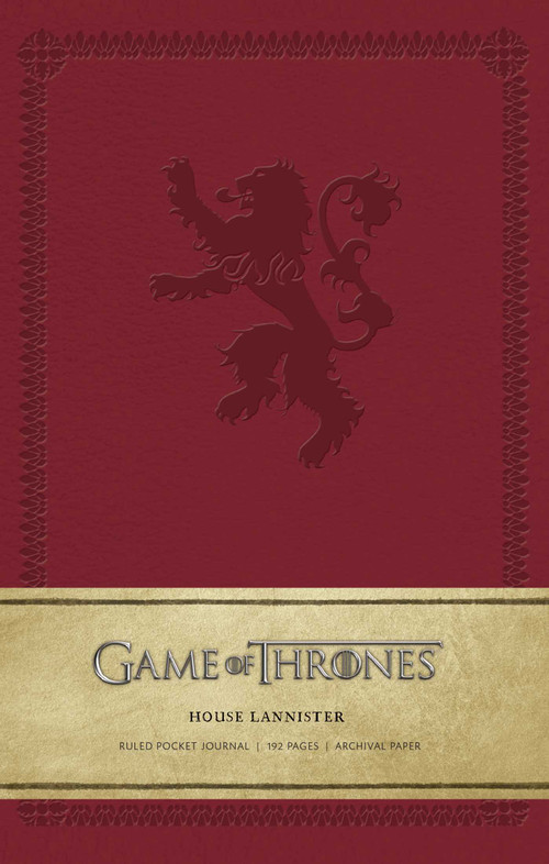 Game of Thrones: House Lannister Ruled Pocket Journal by Insight Editions, 9781683830405