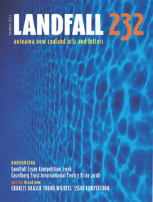 Landfall 232 (Aotearoa New Zealand Arts and Letters, Autumn 2016) by David Eggleton, 9781927322246