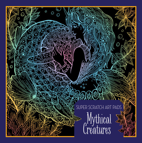 Super Scratch Art Pads: Mythical Creatures by Union Square Kids, 9781454925040