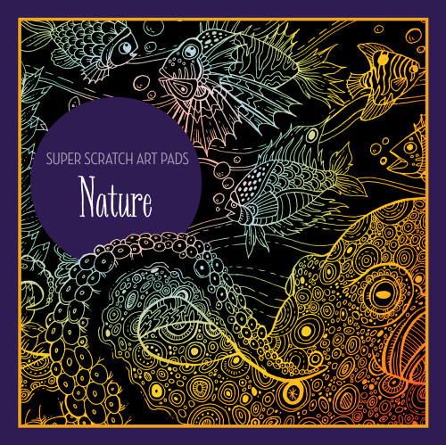 Super Scratch Art Pads: Nature by Union Square Kids, 9781454925064