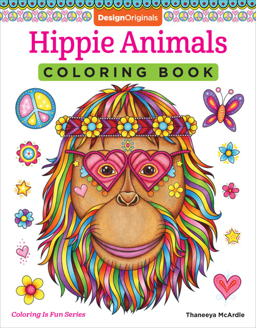 Hippie Animals Coloring Book by Thaneeya McArdle, 9781497202085