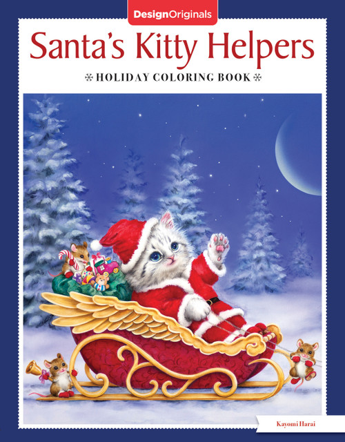 Santa's Kitty Helpers Holiday Coloring Book by Kayomi Harai, 9781497203761