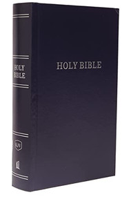 KJV, Pew Bible, Large Print, Hardcover, Blue, Red Letter, Comfort Print (Holy Bible, King James Version) by Thomas Nelson, 9780718095567