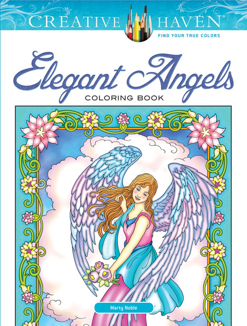 Creative Haven Elegant Angels Coloring Book by Marty Noble, 9780486814407