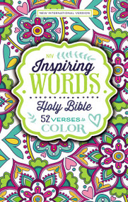 NIV Inspiring Words Holy Bible, Hardcover (52 Verses to Color) by  Zondervan, 9780310762591