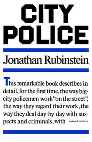 City Police by Jonathan Rubinstein, 9780374515553