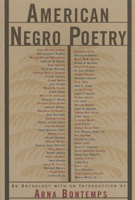 American Negro Poetry (An Anthology) by Arna Bontemps, 9780809015641