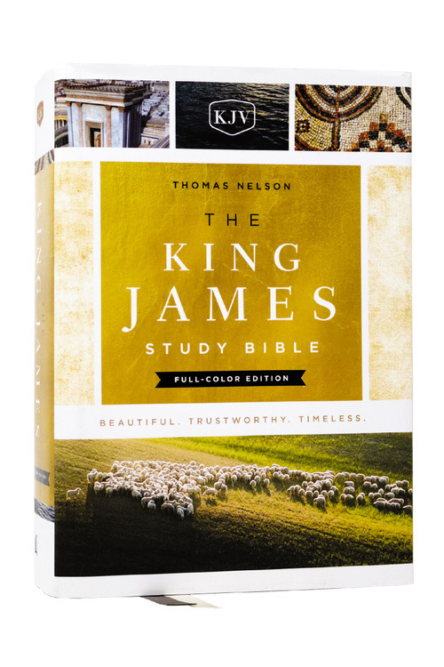 The King James Study Bible, Full-Color Edition, Cloth-bound Hardcover, Red Letter (KJV Holy Bible) by Thomas Nelson, 9780718079154