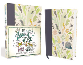 NIV, Beautiful Word Coloring Bible, Large Print, Cloth over Board, Navy by  Zondervan, 9780310447054