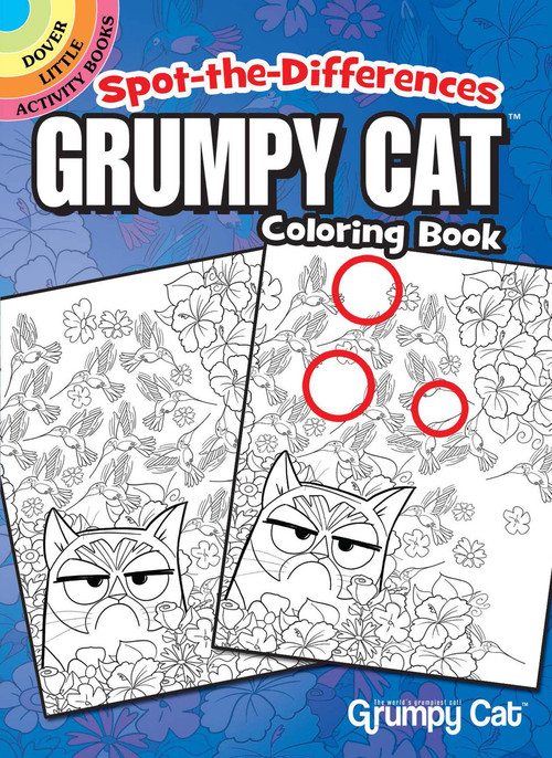 Spot-the-Differences Grumpy Cat Coloring Book by John Kurtz, 9780486819594