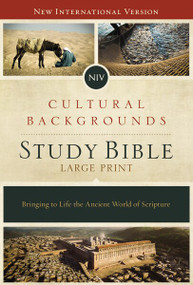 NIV, Cultural Backgrounds Study Bible, Large Print, Hardcover, Red Letter Edition (Bringing to Life the Ancient World of Scripture) by Craig S. Keener, John H. Walton, 9780310447894