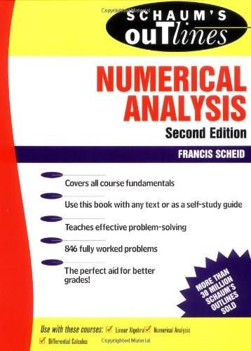 Schaum's Outline of Numerical Analysis by Francis Scheid, 9780070552210