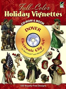 Full-Color Holiday Vignettes CD-ROM and Book by Dover, 9780486995069
