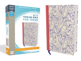NIV, Thinline Bible for Teens, Hardcover, Purple, Red Letter Edition, Comfort Print by  Zondervan, 9780310448686