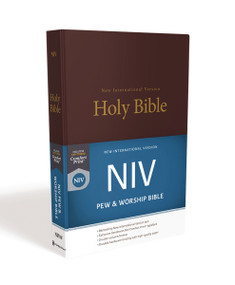 NIV, Church Bible (Pew Bible), Hardcover, Burgundy, Comfort Print by Zondervan, 9780310446286
