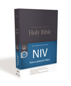 NIV, Church Bible (Pew Bible), Hardcover, Blue, Comfort Print by Zondervan, 9780310446279