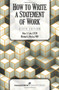How to Write a Statement of Work by Peter S. Cole, Michael G. Martin, 9781567263640
