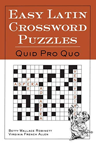 Easy Latin Crossword Puzzles by Virginia French Allen, Betty Wallace Robinett, 9780844284460