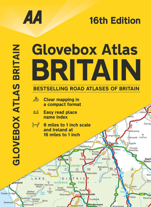 Glovebox Atlas Britain PB by AA Publishing, 9780749578800