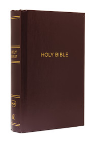 NKJV, Pew Bible, Large Print, Hardcover, Burgundy, Red Letter, Comfort Print (Holy Bible, New King James Version) by Thomas Nelson, 9780718095635