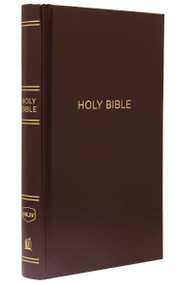 NKJV, Pew Bible, Hardcover, Burgundy, Red Letter, Comfort Print (Holy Bible, New King James Version) by Thomas Nelson, 9780785215936