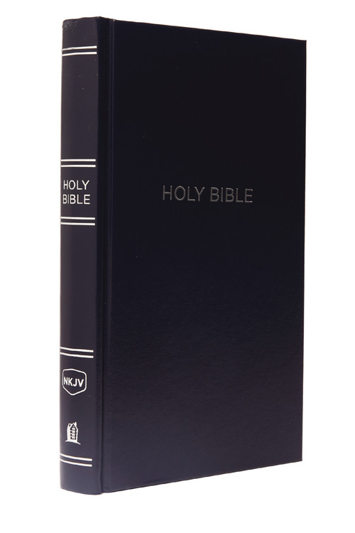 NKJV, Pew Bible, Hardcover, Blue, Red Letter, Comfort Print (Holy Bible, New King James Version) by Thomas Nelson, 9780785215943