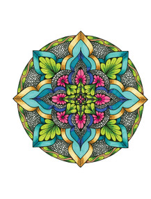 TangleEasy Guided Journal Mandala by Ben Kwok, 9781641780094