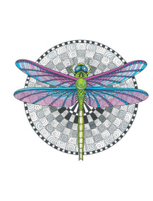 TangleEasy Guided Journal Dragonfly by Ben Kwok, 9781641780087