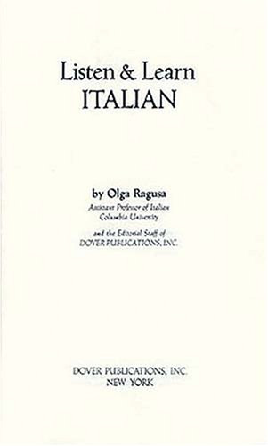 Listen & Learn Italian (Manual Only) by Listen & Learn, 9780486252766