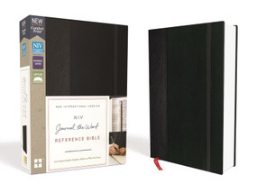 NIV, Journal the Word Reference Bible, Hardcover, Black, Red Letter Edition, Comfort Print (Let Scripture Explain Scripture. Reflect on What You Learn.) by  Zondervan, 9780310449331