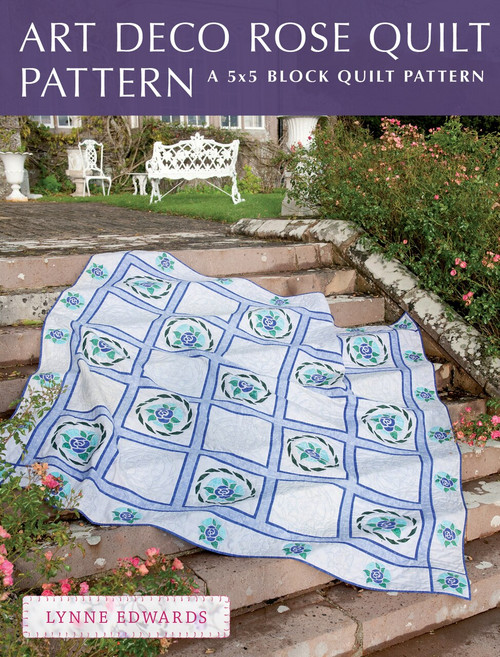 Art Deco Rose Quilt Pattern (A quick & easy quilting project) by Lynne Edwards, 9781446359679