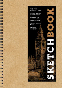 Sketchbook 7 x 10" Kraft Spiral Hardcover Mixed Media Sketchbook for Drawing (Acid-Free Quality Paper (128 pages)) by Union Square & Co., 9781454931492