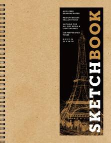 Sketchbook 8.5 x 11" Kraft Spiral Hardcover Mixed Media Sketchbook for Drawing (Acid-Free Quality Paper (128 pages)) by Union Square & Co., 9781454931478